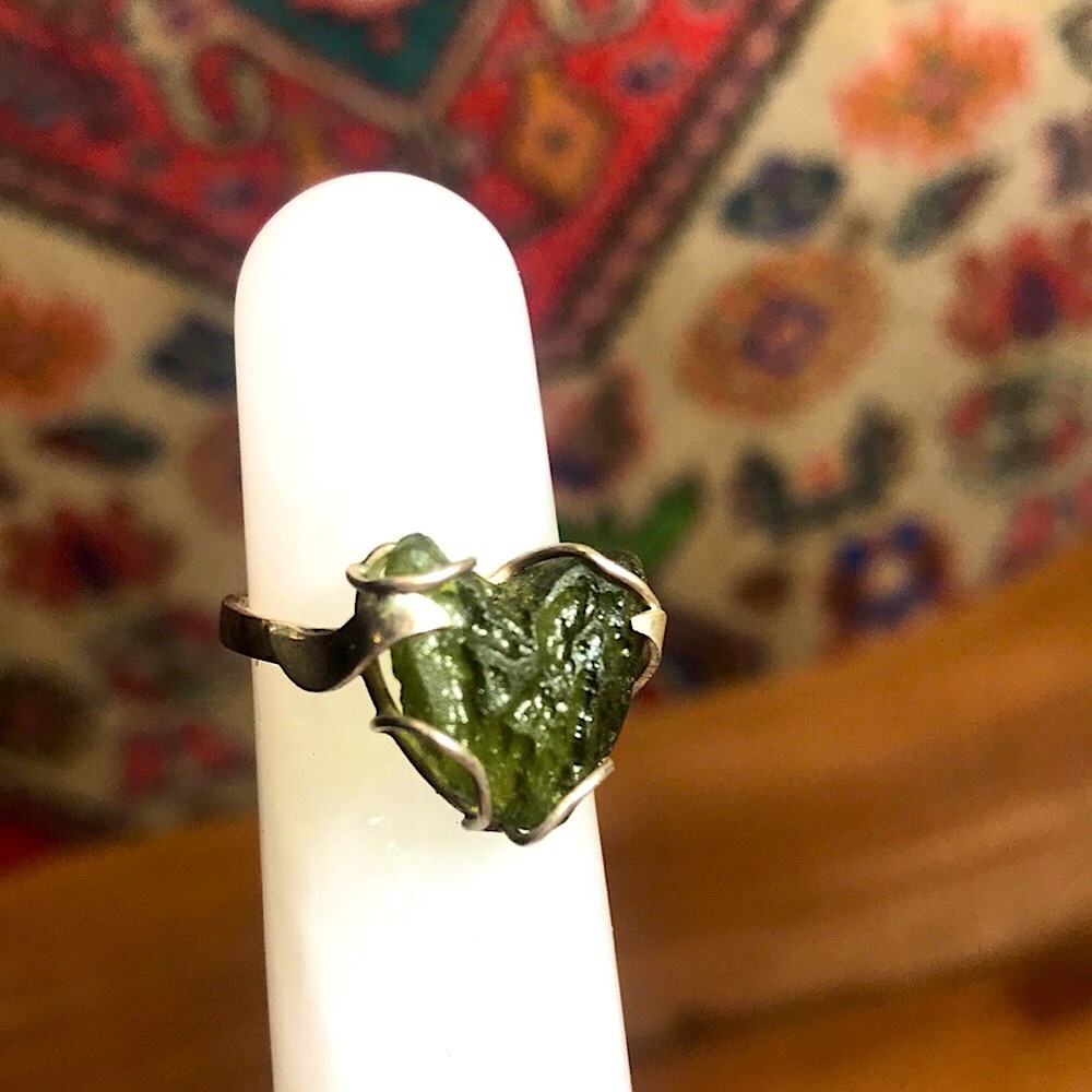 COPY - REAL | Moldavite Quartz | Ring | 5.5